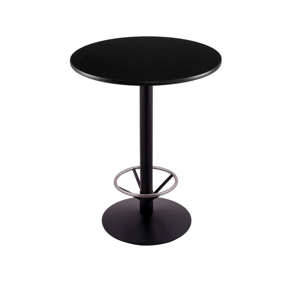 42" 214 Black Table 30" dia. Top, Foot Ring